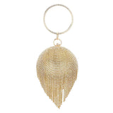 Bling Round Ball Fringe Evening Tote Crossbody Bag - Madeline Love - Flyclothing LLC