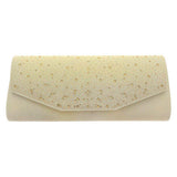 Bling Solid Rectangle Evening Clutch Crossbody Bag - Madeline Love - Flyclothing LLC