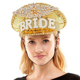 BRIDE Message Accented Sequin Bling Hat - Madeline Love - Flyclothing LLC