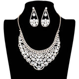 Bubble Stone Cluster Rhinestone Necklace - Madeline Love - Flyclothing LLC