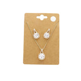 CZ Cushion Square Stone Jewelry Set - Madeline Love - Flyclothing LLC