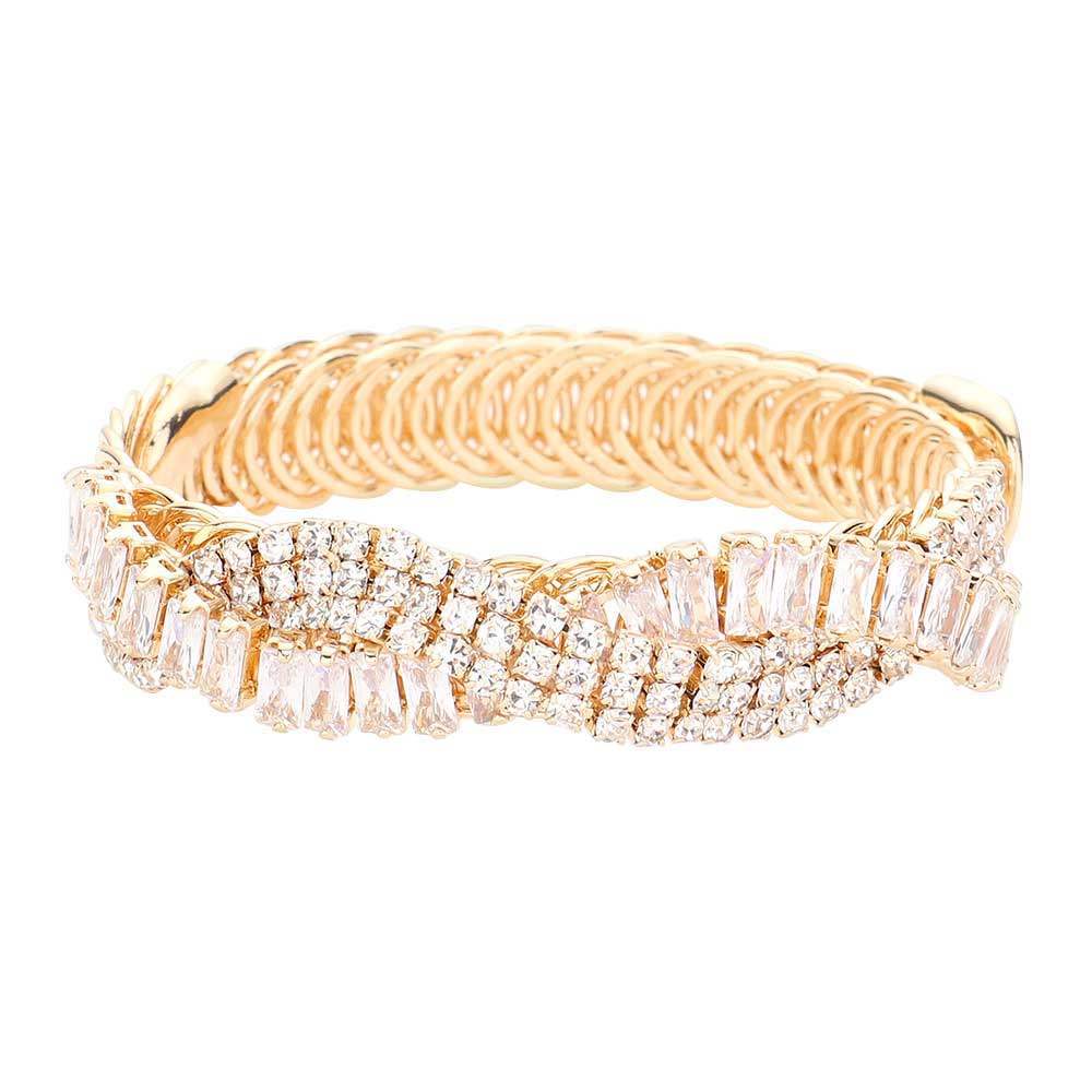 CZ Stone Pave Evening Bracelet - Madeline Love - Flyclothing LLC