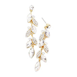 Crystal Marquise Cluster Drop Evening Earrings - Madeline Love - Flyclothing LLC