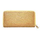 Crystal Rhinestone Pave Zipper Wallet - Madeline Love - Flyclothing LLC