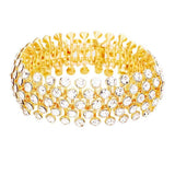 Crystal Round Bubble Stretch Evening Bracelet - Madeline Love - Flyclothing LLC