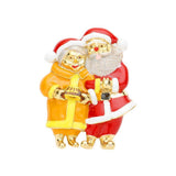 Enamel Santa Claus Pin Brooch - Madeline Love - Flyclothing LLC
