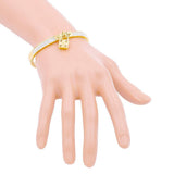 FOREVER LOVE Metal Lock Charm Stainless Steel Evening Bracelet - Madeline Love - Flyclothing LLC