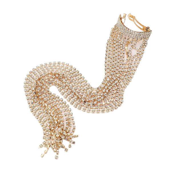 Fashionable Rhinestone Fringe Barrette - Madeline Love - Flyclothing LLC