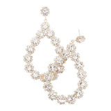 Floral Open Teardrop Ombre Evening Earrings - Madeline Love - Flyclothing LLC