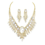 Glass Stone Ephemeral Wings Necklace - Madeline Love - Flyclothing LLC