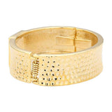 Hammered Metal Bangle Bracelet - Madeline Love - Flyclothing LLC