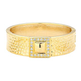 Hammered Metal Bangle Bracelet - Madeline Love - Flyclothing LLC