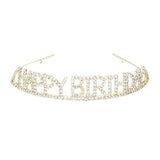 Happy Birthday Rhinestone Pave Party Tiara - Madeline Love - Flyclothing LLC