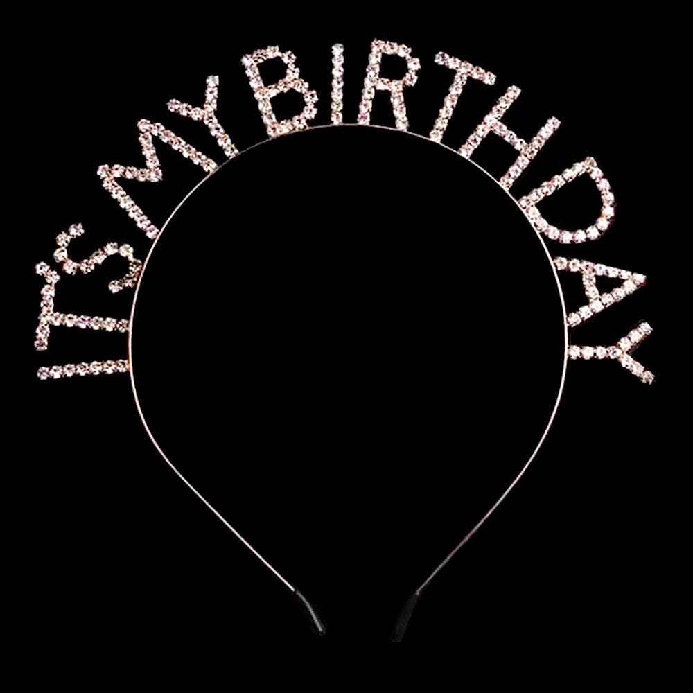 It's My Birthday Rhinestone Headband - Madeline Love - Flyclothing LLC