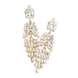 Marquise Crystal Cluster Drop Evening Earrings - Madeline Love - Flyclothing LLC