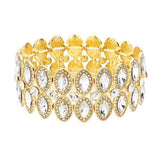 Marquise Stone Accented Stretch Evening Bracelet - Madeline Love - Flyclothing LLC