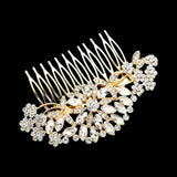 Marquise Stone Cluster Flower Hair Comb - Madeline Love - Flyclothing LLC