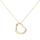 Metal Heart Cut out Pendant Necklace - Madeline Love - Flyclothing LLC