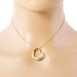 Metal Heart Cut out Pendant Necklace - Madeline Love - Flyclothing LLC