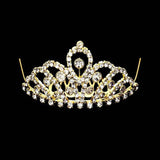 Mini Crystal Rhinestone Pave Princess Tiara - Madeline Love - Flyclothing LLC