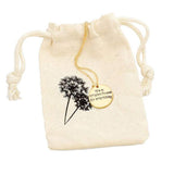Mom My Best Friend Disc Pendant Necklace Gift Bag Set - Madeline Love - Flyclothing LLC