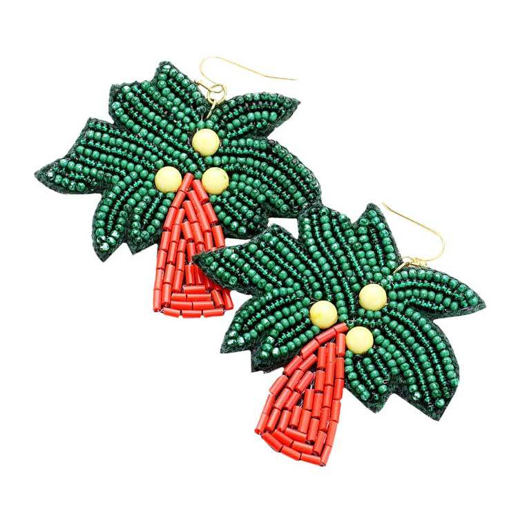 Multi Bead Palm Tree Earrings - Madeline Love - Flyclothing LLC