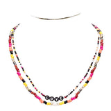 Multi Color Bead Statement Love Layered Necklace - Madeline Love - Flyclothing LLC
