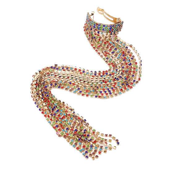 Fashionable Rhinestone Fringe Barrette - Madeline Love - Flyclothing LLC