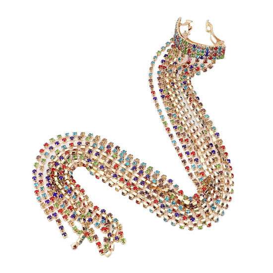 Rhinestone Fringe Barrette - Madeline Love - Flyclothing LLC