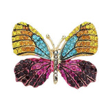 Rhinestone Pave Butterfly Pin Brooch - Madeline Love - Flyclothing LLC