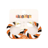 Enamel Halloween Twisted Hoop Earrings - Madeline Love - Flyclothing LLC