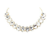 Oval Stone Evening Necklace - Madeline Love - Flyclothing LLC