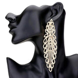 Oversized Rhinestone Pave Evening Earrings - Madeline Love - Flyclothing LLC