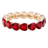 Heart Crystal Stretch Evening Bracelet - Madeline Love - Flyclothing LLC