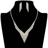 Rhinestone Fringe Necklace - Madeline Love - Flyclothing LLC