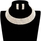 Rhinestone Pave Evening Choker - Madeline Love - Flyclothing LLC