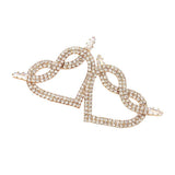 Rhinestone Pave Heart Earrings - Madeline Love - Flyclothing LLC