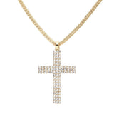 Rhinestone Paved Cross Pendant Jewelry Set - Madeline Love - Flyclothing LLC