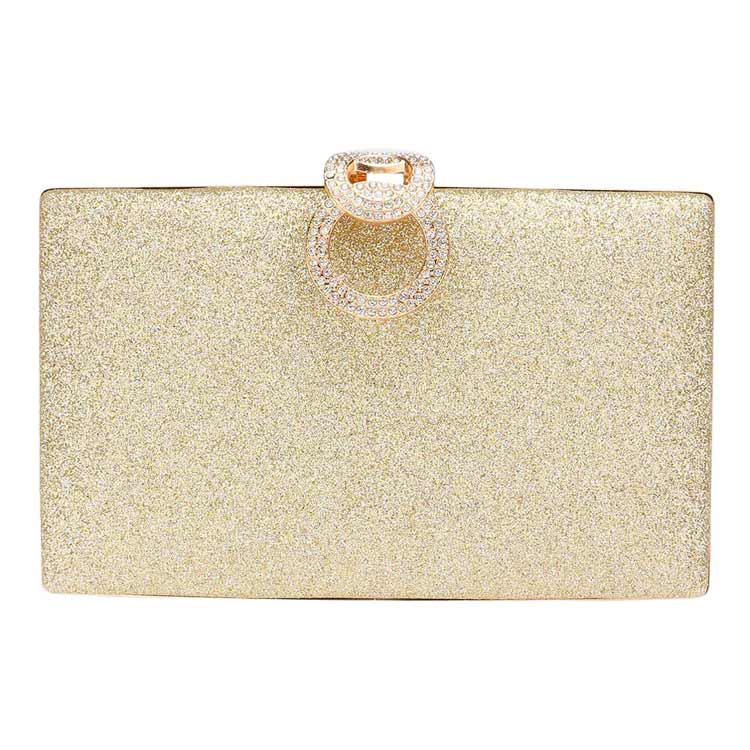 Shimmery Evening Clutch Crossbody Bag - Madeline Love - Flyclothing LLC