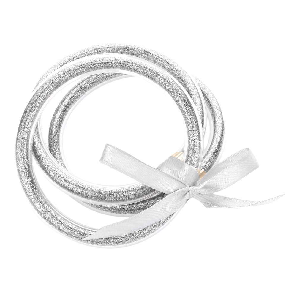 3PCS Glitter Jelly Tube Bangle Bracelet - Madeline Love - Flyclothing LLC
