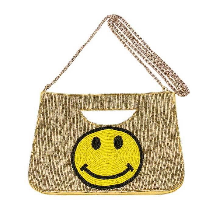 Smile Seed Beaded Tote Crossbody Bag - Madeline Love - Flyclothing LLC