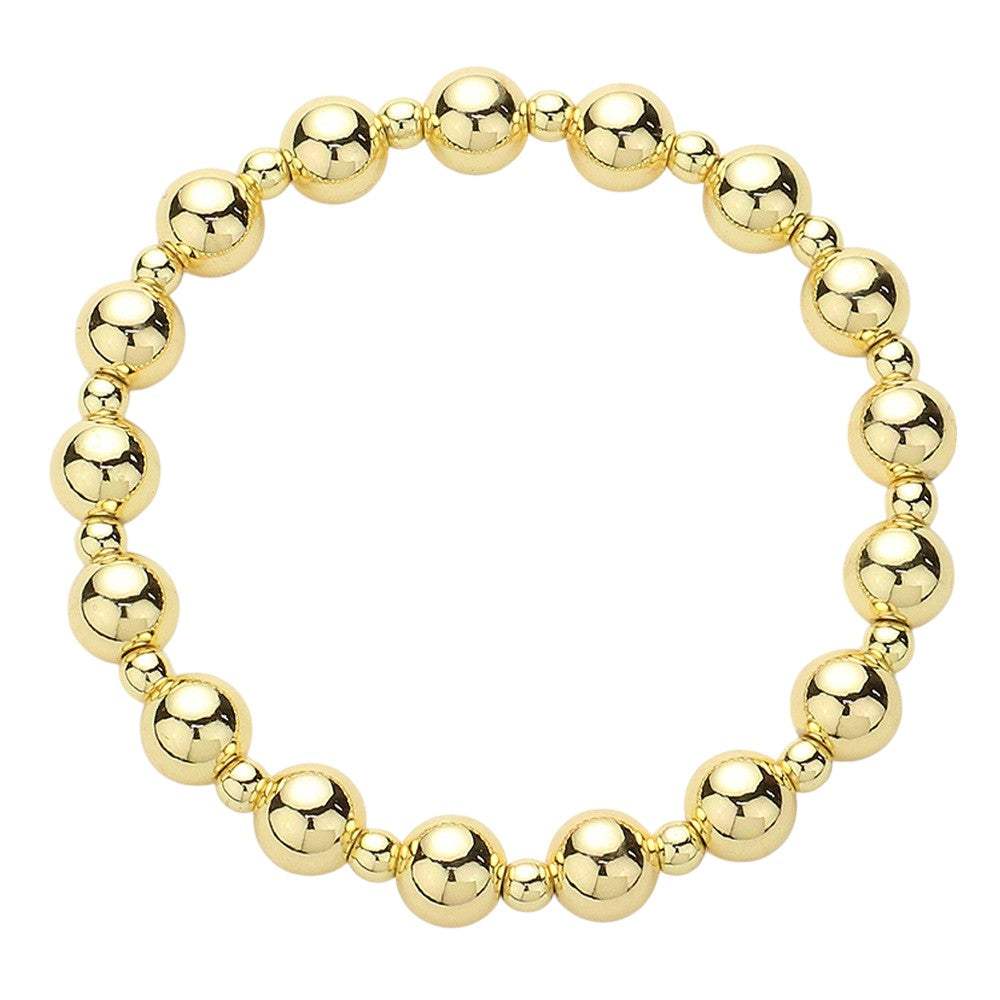 Stainless Steel Ball Beaded Stretch Bracelet - Madeline Love - Flyclothing LLC