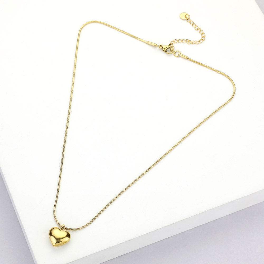 Stainless Steel Heart Pendant Necklace - Madeline Love - Flyclothing LLC