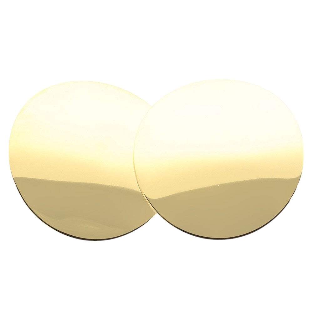 Stainless Steel Round Circle Domed Stud Earrings - Madeline Love - Flyclothing LLC