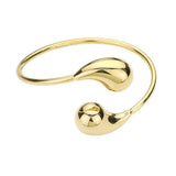 Stainless Steel Teardrop Tip Wire Bangle Bracelet - Madeline Love - Flyclothing LLC