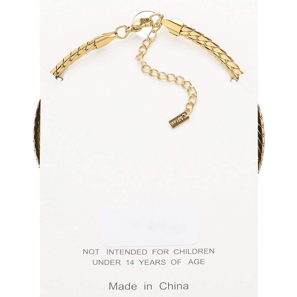 Stainless Steel Wheat Link Chain Anklet - Madeline Love - Flyclothing LLC