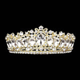 Teardrop Stone Accented Crown Tiara - Madeline Love - Flyclothing LLC