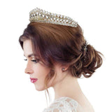 Teardrop Stone Cluster Princess Tiara - Madeline Love - Flyclothing LLC