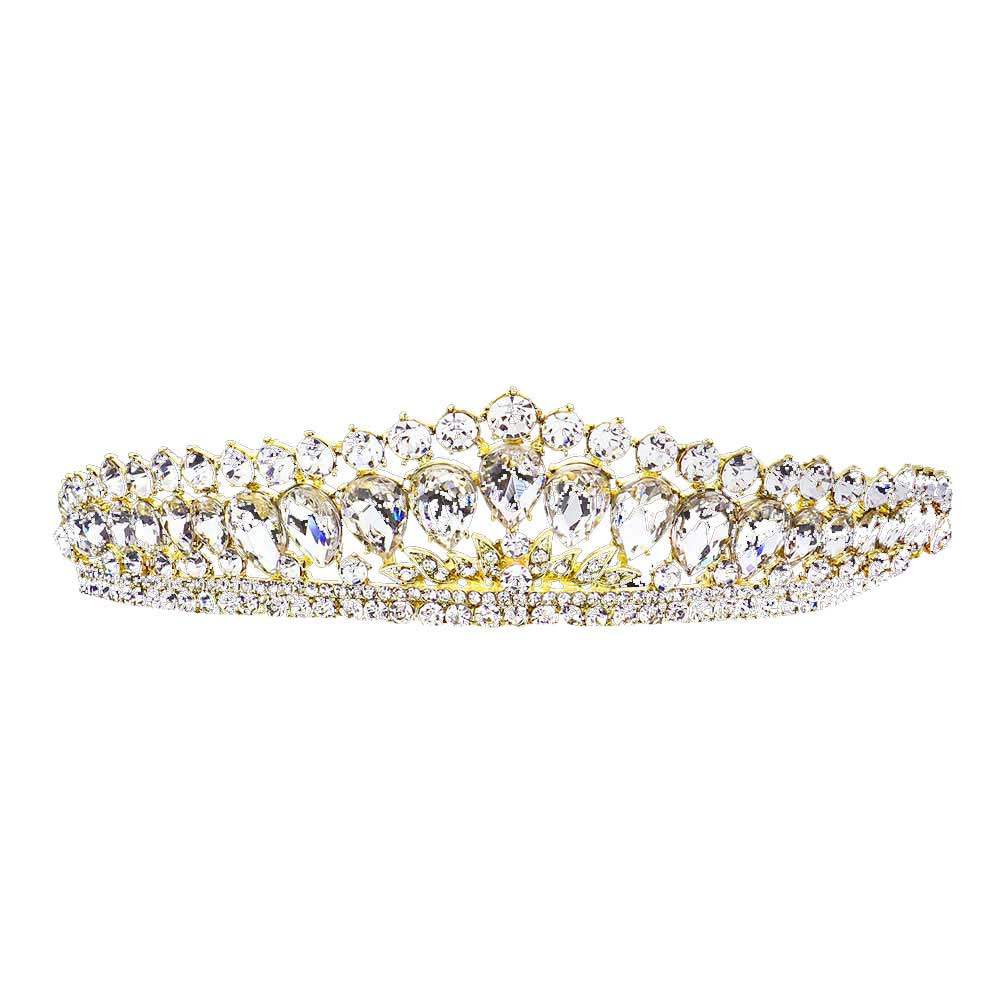 Teardrop Stone Cluster Princess Tiara - Madeline Love - Flyclothing LLC