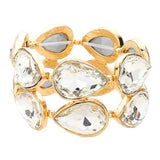 Teardrop Stone Stretch Evening Bracelet - Madeline Love - Flyclothing LLC